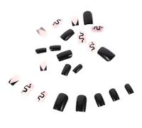 Faux Ongles Moyens Abs Détachables pour Femmes, Célébration Halloween | Application Rapide, Facile à Poser, Ne Se Déforme Pas, 1 Set, Usage à Domicile et Salon
