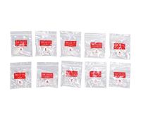 Faux ongles ovales courts, transparents, couverture complète, en acrylique, facile à appliquer, garniture de peinture, pour bricolage, salon de manucure, mariage, bal, matériau