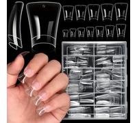 Faux ongles pieds de canard, pointes courtes et incurvées, accessoires de manucure, décorations artistiques pour Salon et usage domestique, demi-couverture de Gel, 120/504 pièces