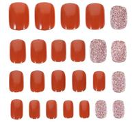 Faux Ongles Portables Courts Célébration Halloween en Pp Métal