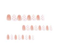 Faux ongles pour tous les jours, brillants, courts, arrondis