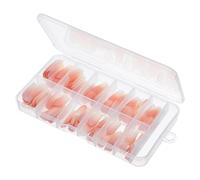 Faux Ongles Press On, Capsules Complètes, Ballet Oval Court | Finition Dégradée, Pose Rapide et Adhérence Sûre, pour Ongles Naturels Courts, Fêtes et Quotidien