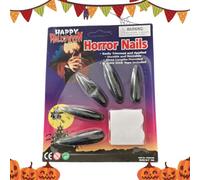 Faux Ongles Press-On Halloween 10 Pièces Accessoires De De Rôle