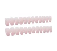 Faux Ongles Rose 24 Pièces en Plastique, Plein Recouvrement