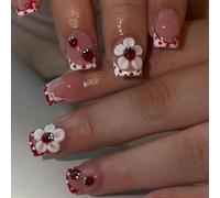 Faux ongles sculptés en ABS - Application facile - Longue durée - Pour mariage, événements, bureaux