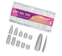 Faux ongles solides avec lignes de guidage - Application rapide - Légers et pour les femmes occupées - Utilisation quotidienne - Embouts ABS