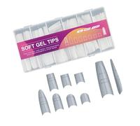 Faux ongles solides avec lignes de guidage - Application rapide - Légers et pour les femmes occupées - Utilisation quotidienne - Aspect naturel