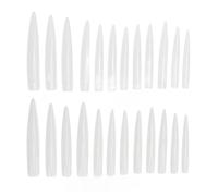 Faux Ongles Stiletto Longs Blanc Clair Professionnel Faux Ongles Couverture Complète Extra Longs Ongles Conseils pour Ongles Acryliques 240 Pièces Matériau ABS