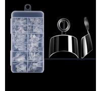 Faux Ongles Tiops Court Longueur ABS Nail Art Semi Adhésif Nail Art