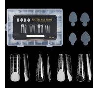 Faux ongles transparents à couverture complète pour ongles - Autocollants en gel UV - Pour extensions et orteils