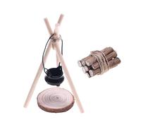 Faux ornement de feu de camp - pour feu de camp intérieur, feu de camp réaliste sans flamme, décorations rustiques avec faux flammes | Décoration de feu de camp miniature, présentoir de table, feu