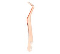 Faux outils d'applicateurs de cils - pinceau en acier inoxydable, grabber de cils de précision | Outil d'extension professionnel avec pointe de peigne pour une application facile à cils, placement san
