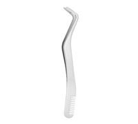 Faux outils d'applicateurs de cils - pinceau en acier inoxydable, grabber de cils de précision | Outil d'extension professionnel avec pointe de peigne pour une application facile à cils, placement san