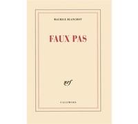 Maurice Blanchot – Faux pas – Roman – Broché (Gallimard)
