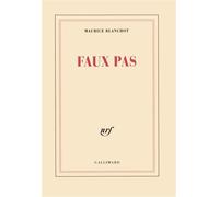 Faux pas - Maurice Blanchot - Gallimard - broché - Roman
