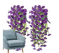 Faux pétunias | Faux pétunias en soie - Fleurs résistantes aux intempéries - Plantes éternelles pour porche, jardin, pot, allée, vase, terrasse, fenêtre