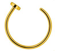 Faux Piercing de nez Anneau de Nez Piercing Anneaux Fer à Cheval, or