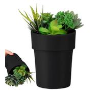 Faux pot de fleurs réaliste solide pour ranger de l'argent, des clés, des montres, le jardin, les voyages, la chambre, la cour, la porte d'entrée et l'écriture