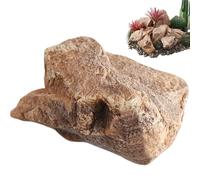 Faux rocher, 13x9inch PU mousse paysage rock avec texture naturelle, faux rochers couvertures pour l'aménagement paysager, fausses roches décoratives pour les enclos de pompe bien des couvertures de