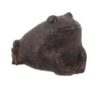 Faux Rock Cache-clés en résine 11,4 cm | Cachette de clés | Statue de grenouille | Coffre-fort caché | Conteneur caché secret | Rangement décoratif de jardin extérieur pour cour, terrasse, pelouse