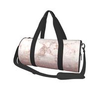 Faux Rose Or Rose Paillettes Marbre Blanc Ombre, Sac de Voyage de Grande capacité, Sac à Main Rond, Sac de Voyage de Sport, fourre-Tout, Sac de Fitness