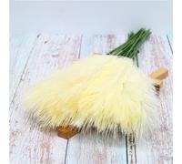 Faux roseau rose et jaune,style nordique,pour extérieur,maison,mariage,décoration de plantes vertes,flamant rose,Pascal enge - Type Milk white-1pc