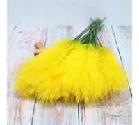 Faux roseau rose et jaune,style nordique,pour extérieur,maison,mariage,décoration de plantes vertes,flamant rose,Pascal enge - Type yellow-1pc