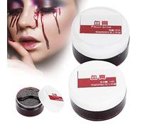 Faux Sang, Coagulum Gel De Sang Cicatrisant Vampires Halloween Sorcières Liquide Effet Spécial Flacon Vampire Théâtre Horreur Effets Maquillage Déguisement vampire monstre Blessures Réaliste (15ML)