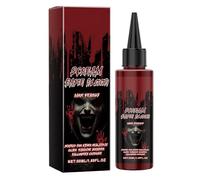 Faux sang de vampire, comme du vrai sang d'Halloween, gouttes de couleur sanguine, faux sang de vampire lavable pour plaie de zombie cosmétique cicatrice