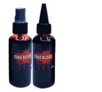 Faux sang d'Halloween - Lot de 2 maquillages de scène réalistes de 60 ml | Doux pour la peau pour cosplay, spectacles théâtres, fêtes à thème d'horreur, maisons hantées, événements costumés et