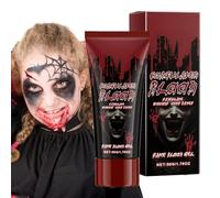 Faux sang, Faux sang lavable,Faux sang pour Halloween | Maquillage de vampire, Sang d'Halloween de 1,76 onces, Lavable, Maquillage spécial, Réaliste, Pour le faux nez ,