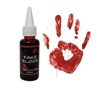 Faux sang lavable - 30 g - Gouttes de sang liquides pour Halloween - Éclaboussures de sang pour vêtements et monstres zombies, vampires, clownn, déguisement, cosplay