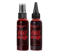 Faux sang pour Halloween | Faux sang lavable | Kit de maquillage liquide d'Halloween | Outil de maquillage polyvalent pour Halloween, photographie, drames, enseignement du maquillage, films