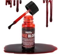 Faux sang premium 15 ml avec pinceau I pour vampires et zombies | Lavable I maquillage et costume Halloween I Edition 2026