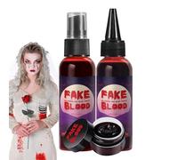 Faux sang | Spray de maquillage de sang d'Halloween avec effet spécial lavable pour vêtements, mariée zombie, vampire 160 ml
