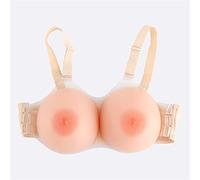Faux Seins artificiels en Silicone pour Mastectomie avec Sangle de Soutien-Gorge réglable, Seins Renforceur De Buste avec des Bretelles, Seins Réglables pour Réparation Postopératoire (Taille : E)