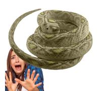 Faux Serpent Jouet | Réplique de Serpents en Caoutchouc 70cm Décoration de Serpent Effrayant Réaliste pour Pelouse Blague d'Halloween Accessoire de Patio Oiseaux Figure