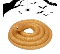 Faux Serpent Jouet Serpent Réaliste 31,5 pouces, Accessoires de Blague Effrayante pour la Fête du Jour des Innocents d'Halloween, Accessoires de Jardin Cadeau de Bâillon