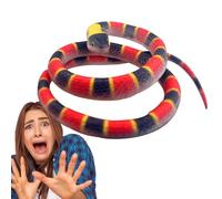 Faux serpent - Serpent en caoutchouc réaliste, jouet à farcir pour la peur d'effrayer les gens | Décoration de faux serpent de 70 cm de long, hélice de serpent durable pour les ravageurs du jardin