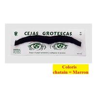 Faux Sourcils Chatain Pour Deguisement Marx Brothers, Homme Prehistorique