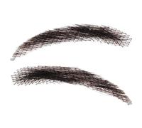 Faux sourcils cheveux humains, faux sourcils pour femmes,1 paire de sourcils faits à la main | Faux sourcils réutilisables en dentelle, extensions de sourcils respirantes pour le maquillage de