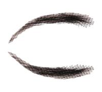 Faux sourcils cheveux humains, faux sourcils pour femmes,1 paire de vrais sourcils | Faux sourcils réutilisables en dentelle, extensions de sourcils respirantes pour le maquillage de vacances