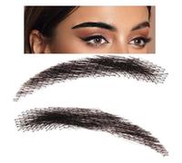 Faux Sourcils, Noir Sourcils Réutilisables En Vrais Cheveux, Autocollants De FauxSourcils Naturels, SourcilsTressés Artificiels, Sourcilss Tridimensionnels Invisibles Pour Cinéma Et Télévision Noir