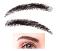 Faux Sourcils Pour Hommes,Faux Sourcils Cheveux Humains - 1 paire de vrais sourcils - Faux sourcils réutilisables en dentelle, extensions de sourcils respirantes pour le maquillage de vacances