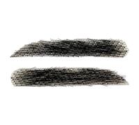 Faux Sourcils Pour Hommes,Faux Sourcils Cheveux Humains, 1 paire de vrais sourcils, Sourcils réutilisables en vrais cheveux, sourcils respirants faits à la main pour femmes et hommes