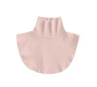 Faux sous-vêtements d'hiver tricotés de couleur unie pour femme, écharpe chaude, col en cascade, cache-cou, kaki, Taille unique