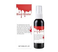 Faux spray de sang | 60 ml de sang de vampire lavable | Accessoire de sang réaliste | Faux sang non tachant | Sang d’Halloween | Faux spray de sang polyvalent pour le maquillage de scène, les accessoi