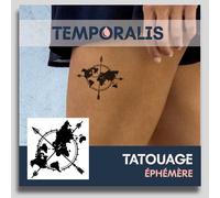 Faux Tatouage Coeur - ® Tatouage Ephemere Femme Et Homme ¿ Cosmétique Certifié Ue, Encre Vegan & Waterproof ¿ Dure 1 À 2 Semaines [ Tattoo Coeur Et Avion ]
