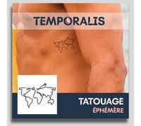 Faux Tatouage Coeur - ® Tatouage Ephemere Femme Et Homme ¿ Cosmétique Certifié Ue, Encre Vegan & Waterproof ¿ Dure 1 À 2 Semaines [ Tattoo Coeur Et Avion ]