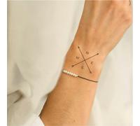 Faux Tatouage Coeur - ® Tatouage Ephemere Femme Et Homme ¿ Cosmétique Certifié Ue, Encre Vegan & Waterproof ¿ Dure 1 À 2 Semaines [ Tattoo Coeur Et Avion ]